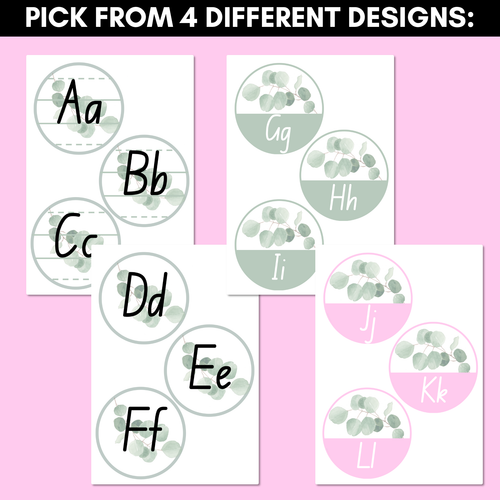 Resource preview 2 for EUCALYPTUS DECOR Alphabet Toppers