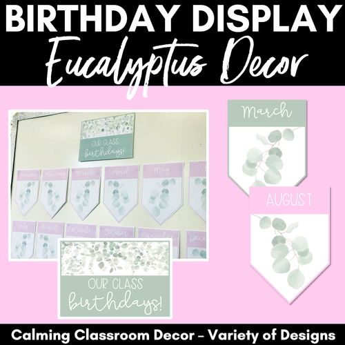 Resource preview 1 for EUCALYPTUS DECOR Birthdays Display