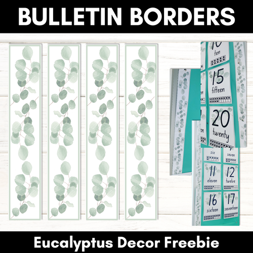 Resource preview 1 for EUCALYPTUS DECOR Bulletin Borders