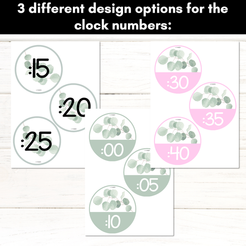 Resource preview 2 for EUCALYPTUS DECOR Clock Display