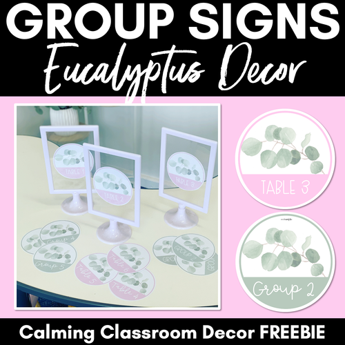 Resource preview 1 for EUCALYPTUS DECOR Group Signs Freebie