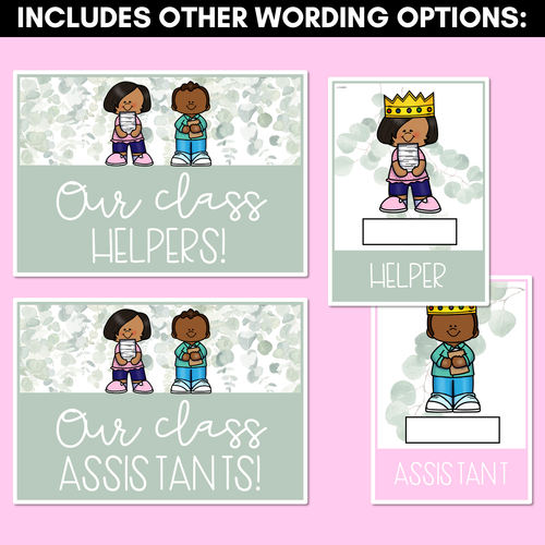 Resource preview 2 for EUCALYPTUS DECOR Classroom Helpers