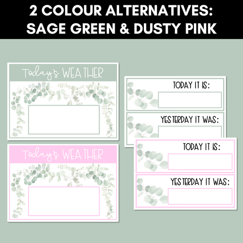 Resource preview 2 for EUCALYPTUS DECOR Calendar and Weather Display