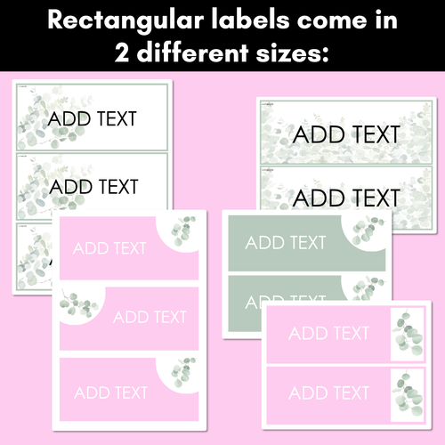 Resource preview 2 for EUCALYPTUS DECOR Editable Labels