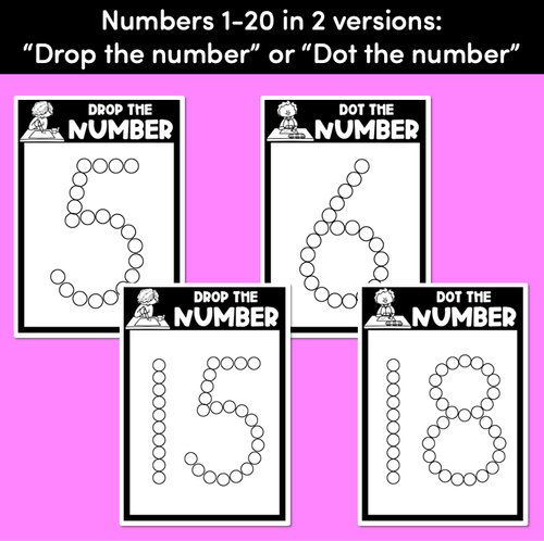 Resource preview 4 for FINE MOTOR KINDERGARTEN ACTIVITIES | DOT OR DROP