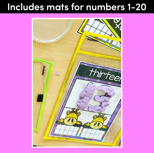 Resource preview 2 for PLAYDOUGH NUMBER TEN FRAME MATS | Numbers 1-20 |