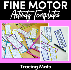 FINE MOTOR SKILLS KINDERGARTEN | TRACING MATS