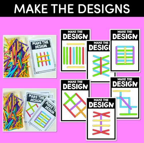 Resource preview 2 for FINE MOTOR KINDERGARTEN ACTIVITIES | POPSICLE STICKS