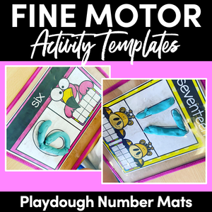 PLAYDOUGH NUMBER TEN FRAME MATS | Numbers 1-20 |