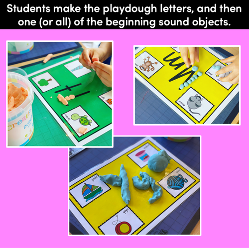 Resource preview 4 for KINDERGARTEN FINE MOTOR ACTIVITIES | Alphabet Playdoh Mats