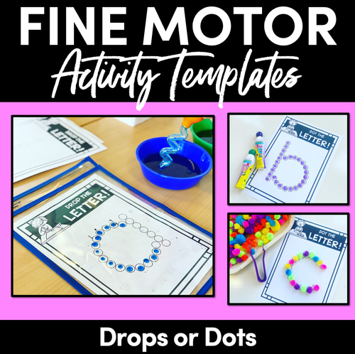 Resource preview 1 for FINE MOTOR KINDERGARTEN ACTIVITIES | DOT OR DROP