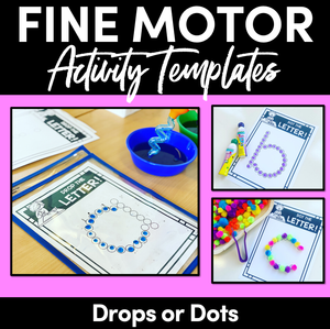 FINE MOTOR KINDERGARTEN ACTIVITIES | DOT OR DROP