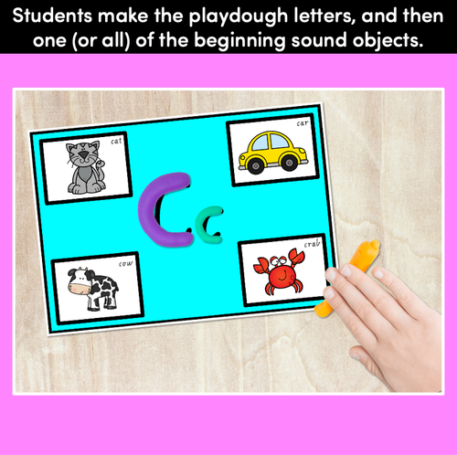 Resource preview 2 for KINDERGARTEN FINE MOTOR ACTIVITIES | Alphabet Playdoh Mats