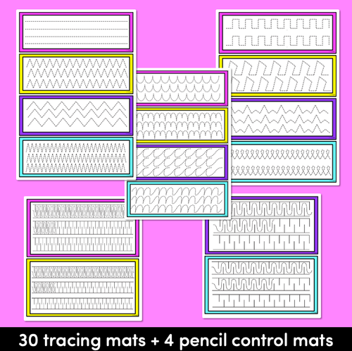 Resource preview 3 for FINE MOTOR SKILLS KINDERGARTEN | TRACING MATS