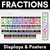 1 for Fraction Posters RAINBOW