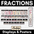 4 for Fraction Posters NEUTRAL COLOURS