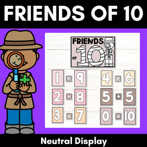 Friends of Ten Neutral Display - Friends of 10 Posters - Number Bonds to 10