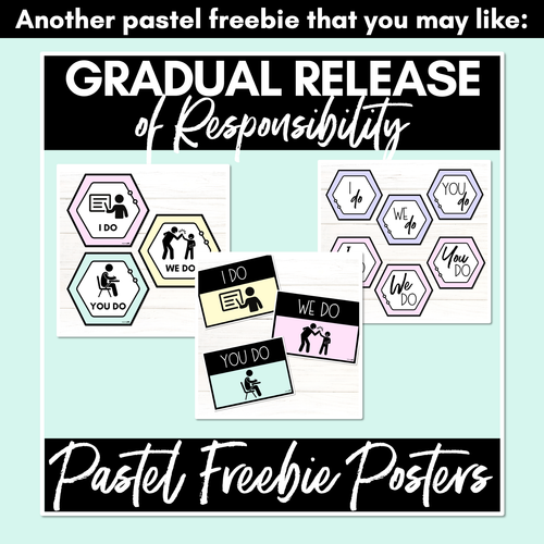 Resource preview 4 for Learning Intentions & Success Criteria - LISC Posters - Pastel Decor FREEBIE