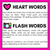 4 for Heart Word Full-Size Posters 