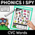 1 for I SPY for CVC Words - Kindergarten Phonics Templates