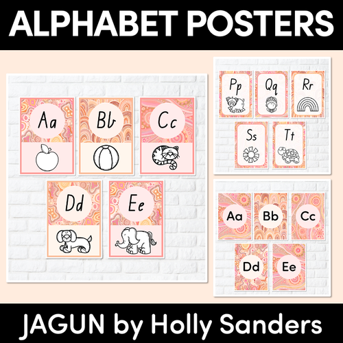 Resource preview 6 for ALPHABET POSTERS - The Jagun Collection