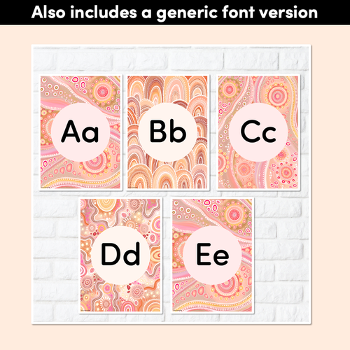 Resource preview 5 for ALPHABET POSTERS - The Jagun Collection
