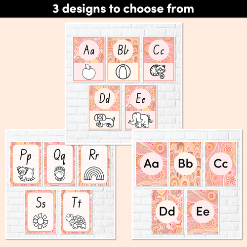 Resource preview 1 for ALPHABET POSTERS - The Jagun Collection