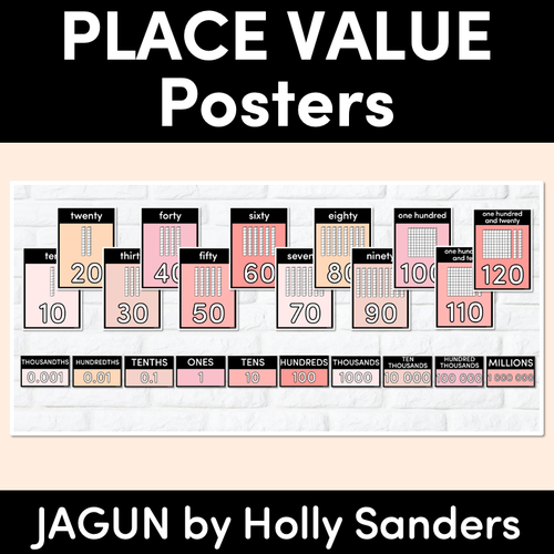 Resource preview 1 for PLACE VALUE POSTERS - The Jagun Collection