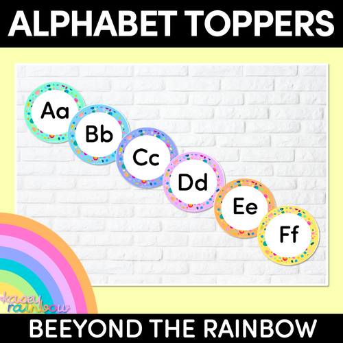 Resource preview 1 for ALPHABET TOPPERS - The Kasey Rainbow Collection