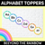 1 for ALPHABET TOPPERS - The Kasey Rainbow Collection