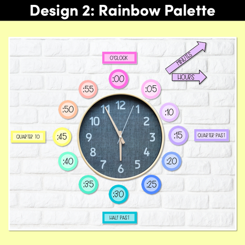 Resource preview 3 for CLOCK DISPLAY - The Kasey Rainbow Collection