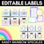 1 for EDITABLE LABELS- The Kasey Rainbow Collection - RAINBOW SPECKLES