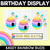 1 for BIRTHDAYS DISPLAY- The Kasey Rainbow Collection