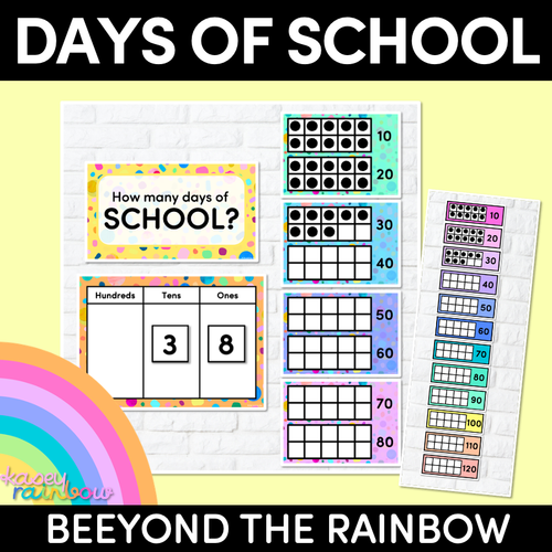 Resource preview 1 for DAYS OF SCHOOL DISPLAY- The Kasey Rainbow Collection