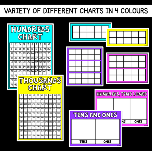 Resource preview 3 for Math Game Printables | Ten Frames Hundreds Charts & More