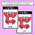 4 for Beginning Sound Crafts - LOWERCASE Letter C - C is for Crab