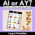 1 for AI or AY - Pick the correct spelling pattern - Long A Task Cards