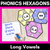 1 for Long Vowel Sounds Phonics Activity - Phonics Hexagons