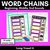 1 for Long Vowel A Word Chains for Beginning, Middle & End Sounds-Decodable Activities 