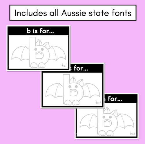 Resource preview 3 for Beginning Sound Crafts - LOWERCASE Letter B - B is for Bat