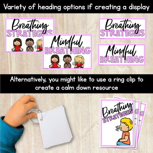 Resource preview 3 for Breathing Exercises for Kids - Mindful Breathing Strategies