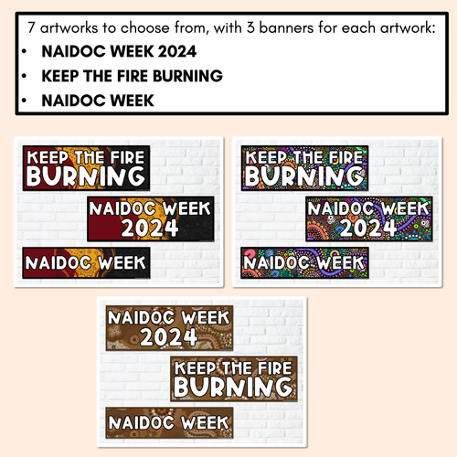 Resource preview 3 for NAIDOC WEEK 2024 Editable Headers - Muthi Tidda
