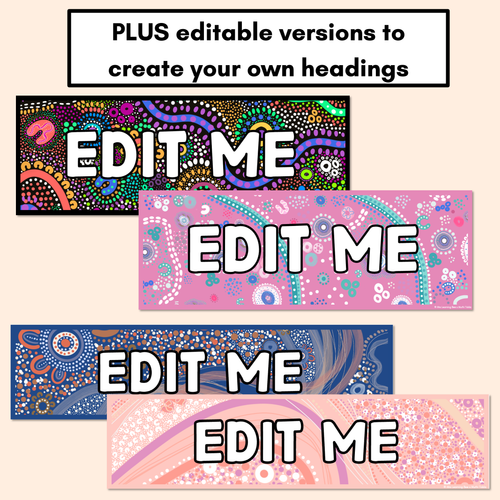 Resource preview 4 for NAIDOC WEEK 2024 Editable Headers - Muthi Tidda