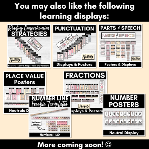Resource preview 4 for NEUTRALS Number Line