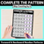 1 for Complete the Pattern Worksheets - Skip Counting by 5 - Forward & Backward Number Patterns 