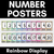 1 for Number Posters RAINBOW