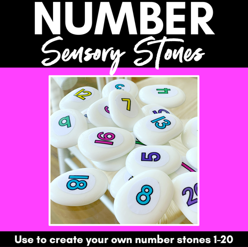 Resource preview 1 for DIY Number Manipulatives | NUMBER STONES FREEBIE
