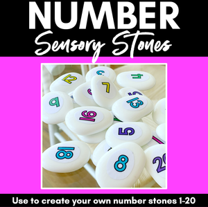 DIY Number Manipulatives | NUMBER STONES FREEBIE