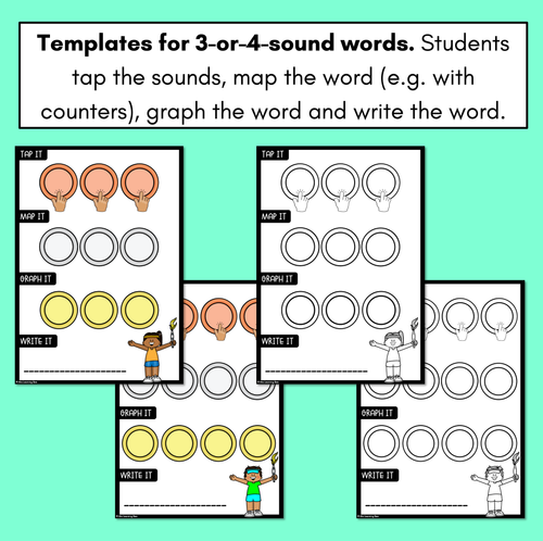 Resource preview 3 for Summer Games Word Mapping Templates 