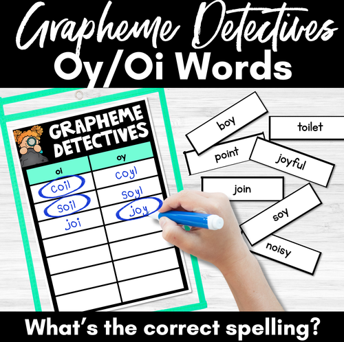 Resource preview 1 for Oy Sound Words Game -  Grapheme Detectives